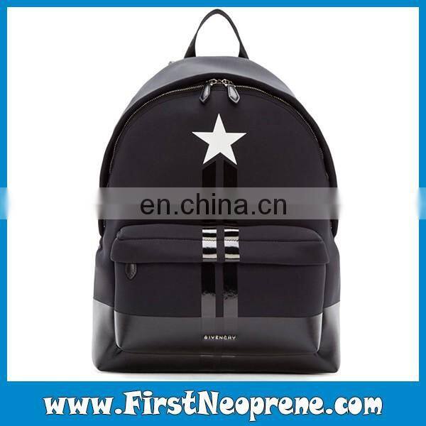 Shinning Star Cool Black Lightweight Neoprene Backpack