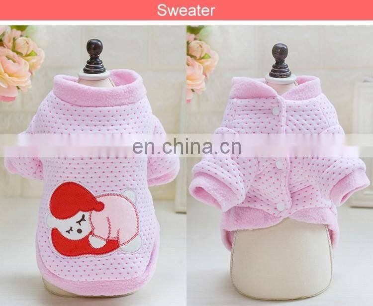 Adorable Sleep Baby Polar Fleece Dog Pajamas Pet Coats, Soft dog apparel pet dog clothes