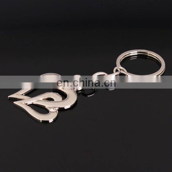 silver heart souvenir keychain
