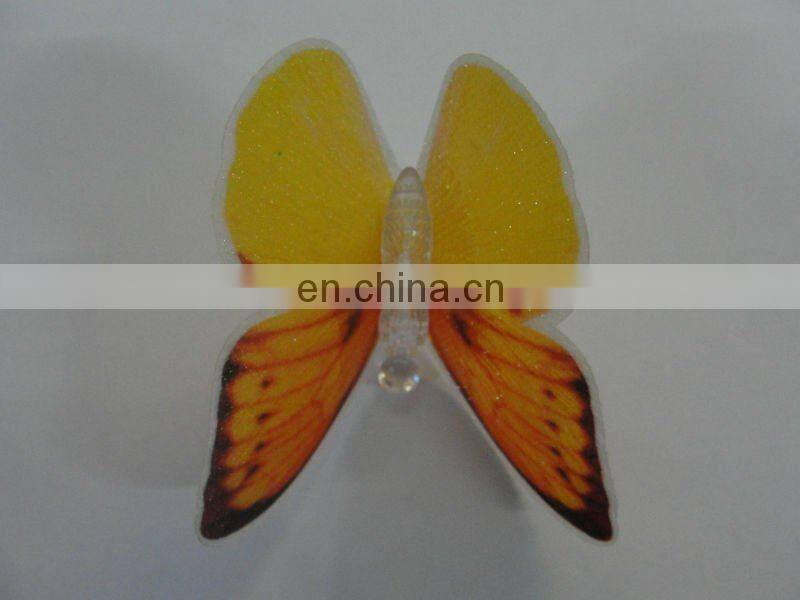 Christmas items beautiful LED flashing optical fiber butterfly