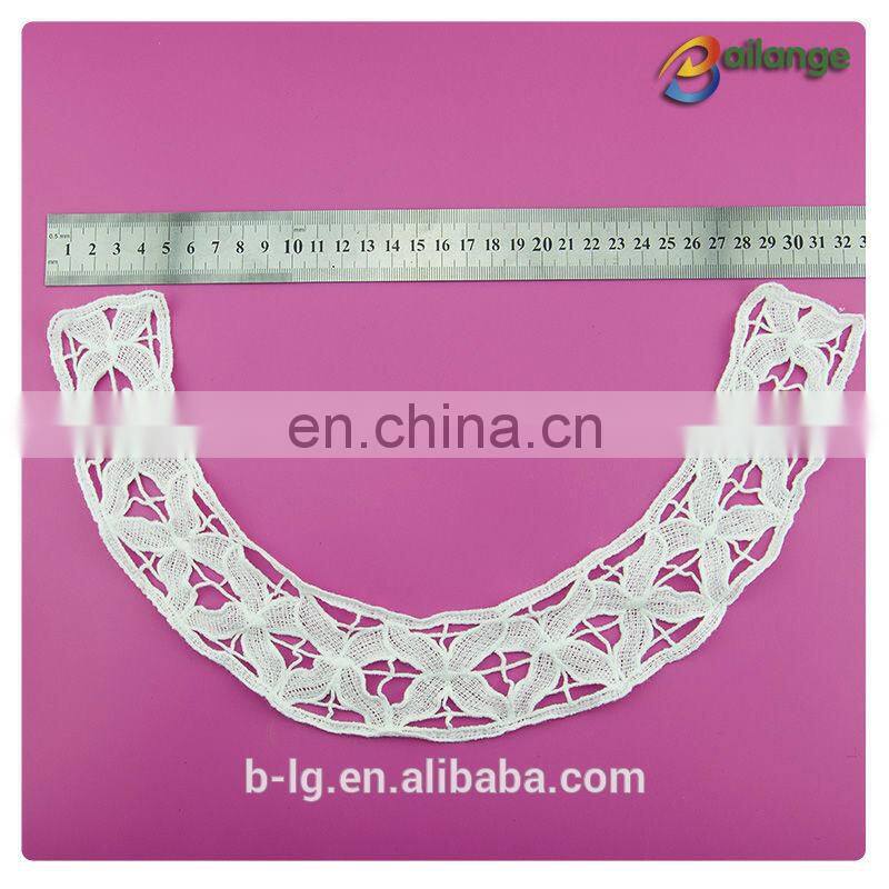 Bailange beautiful design white color 100% cotton stylish neck design wholesale