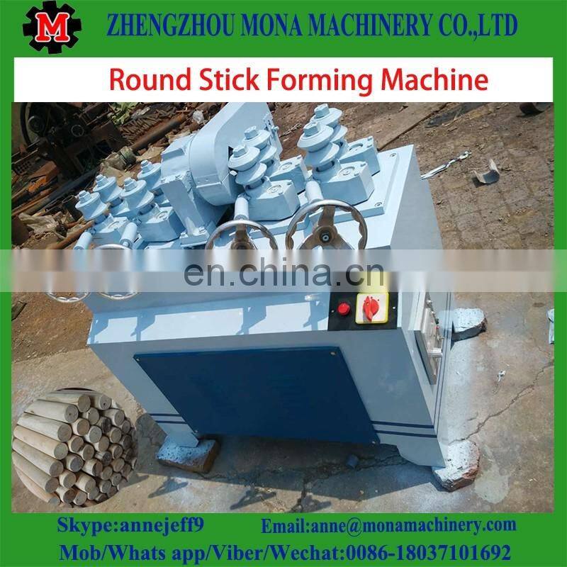 High Quality Threaded Wood Broom Handle Rod Mop Stick Maker Molding Equipment Wood Broom Stick Making Machine
