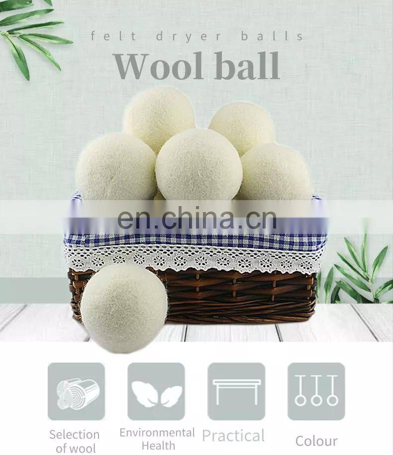 wholesale natural white wool dryer ball