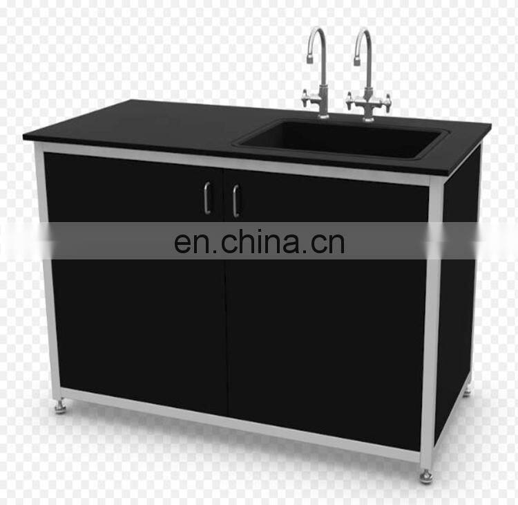 Laboratory Central Bench With Pp Sink And Faucet lab furniture work station
