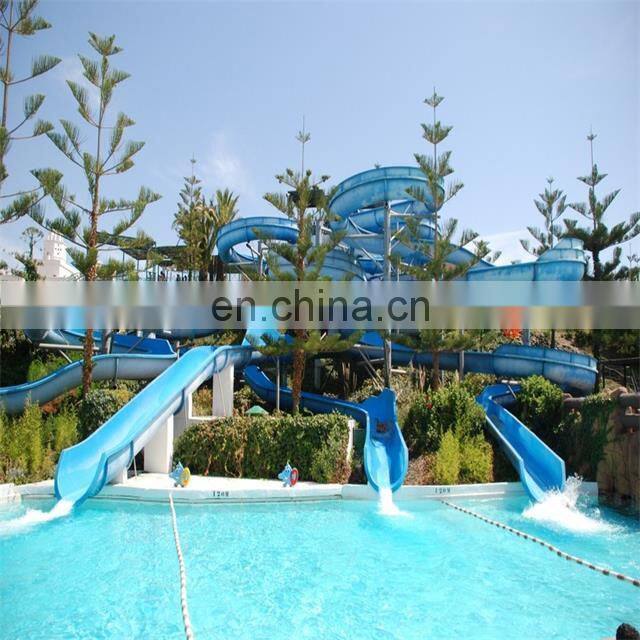 mutong swimming pool park adult water fiberglass slide