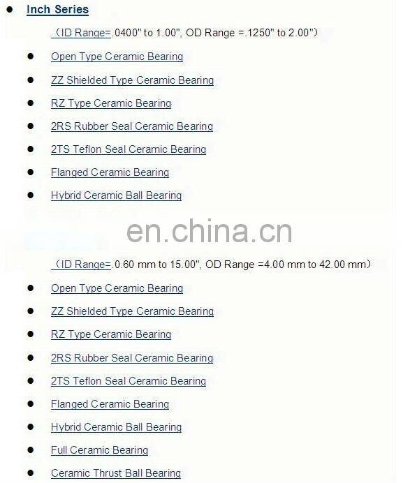 ZYSL 6701T9C3 ZrO2 full china ceramic ball bearings with nylon cage