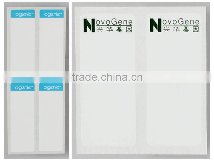 2015 hot sale custom printable self adhesive barcode printing label paper