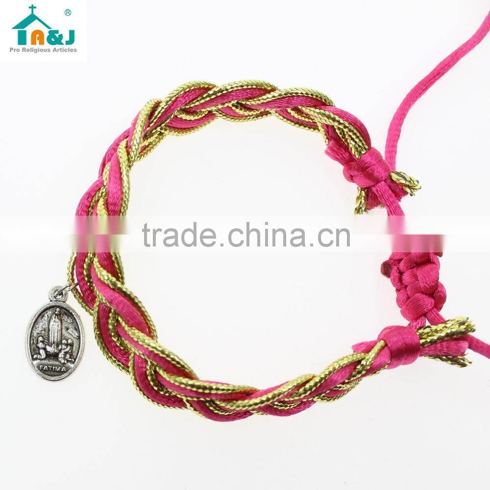 Our lady of guadalupe rope bracelet