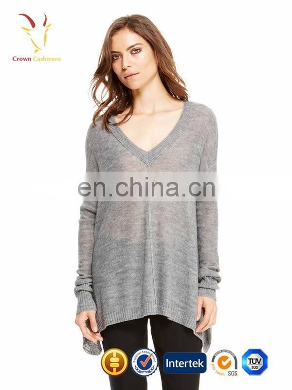 V Neck Popular Pure Cashmere Nice Sweaters for Woman