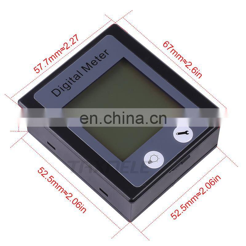 AC Single Phase Digital Electric Power Meter Wattmeter 80-260VAC 100A Khw Energy Meter with CT coil Multimeter Ammeter Voltmeter