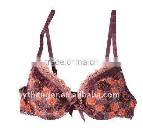 Copper metal bra hanger underwear copper hanger for lingerie