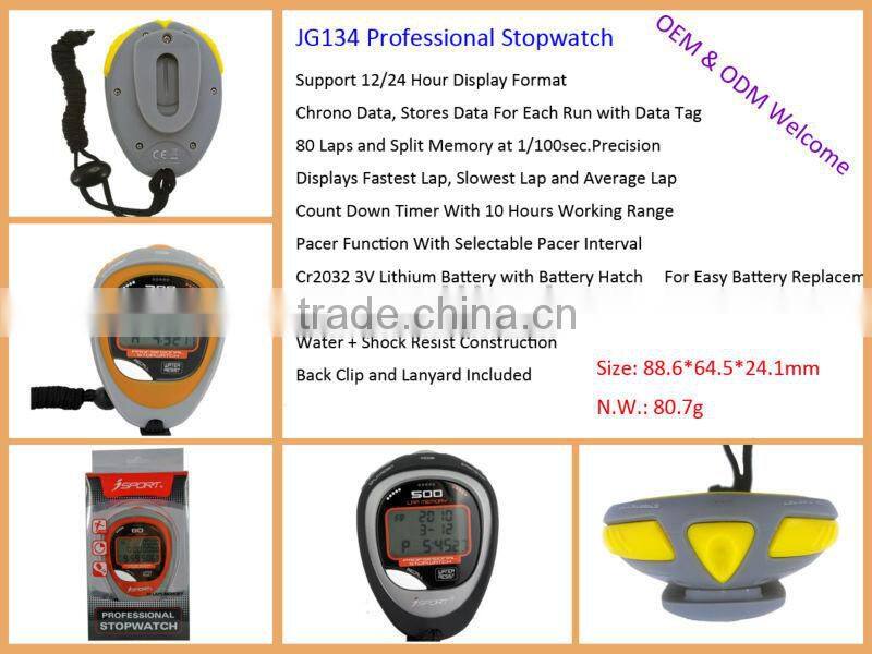 Professional Digital Sport Stopwatch Countdown Timer