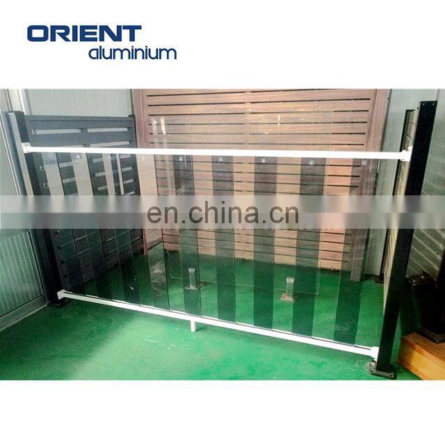 balcony aluminum and glass