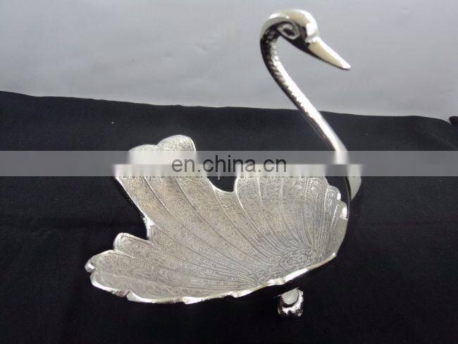 gola and silver plated antique serving bowl