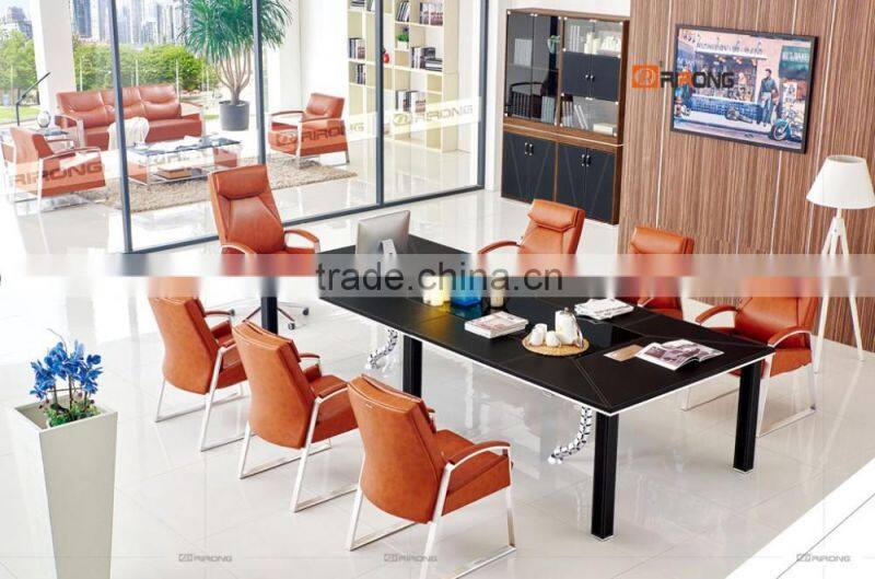 H902 modern leather stainless steel design conference chair