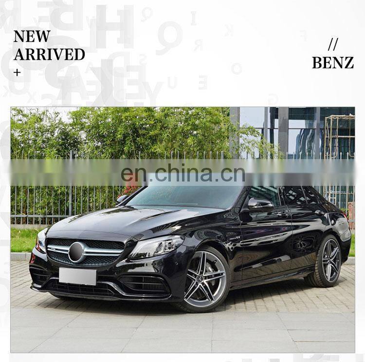 GBT drop shipping car body kits mercedes c63 amg w205 facelift Modified restyle for mercedes benz c class w205 amg bodykit