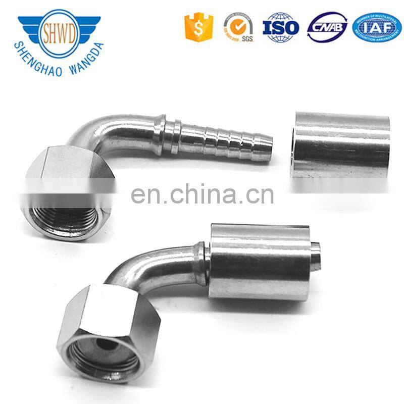 NPT JIC SAE BSP METRIC  Hose Fitting Crimped Ferrule Hydraulic Hose End Fitting