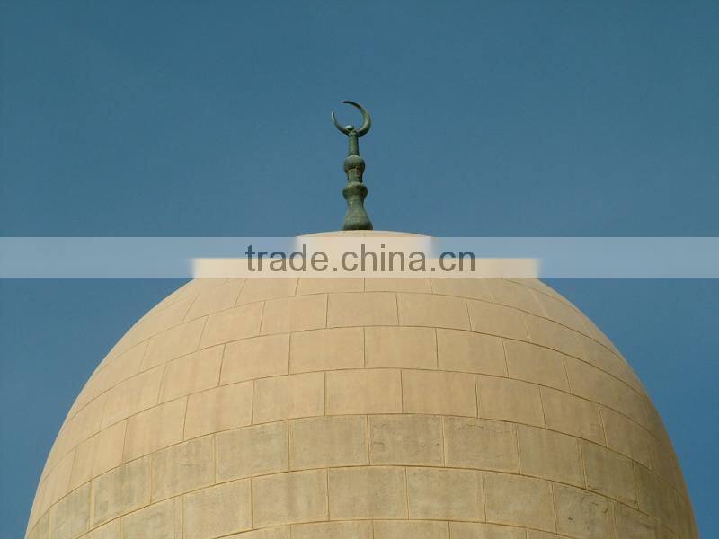 Palatial design stainless steel frame mosque dome
