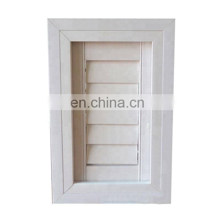Top Quality Aluminum PVC Profile Louver Window Frames Rolling Shutter Windows Hot Sale