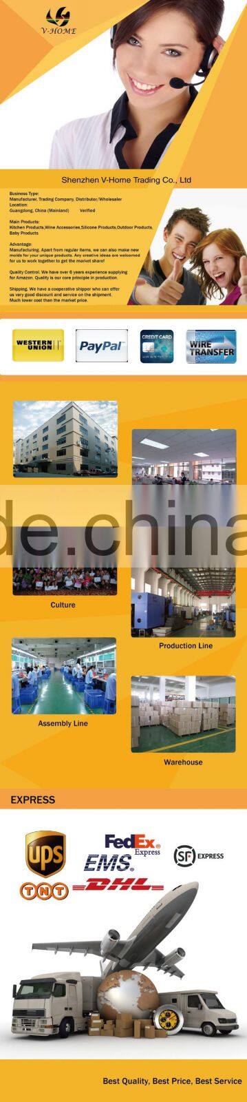 Hot sales 4 in 1 manual wine opener & pourer & stopper & foil cutter with Color Box-Purple