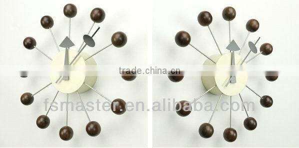fashion beautiful George walnut Ball Clock