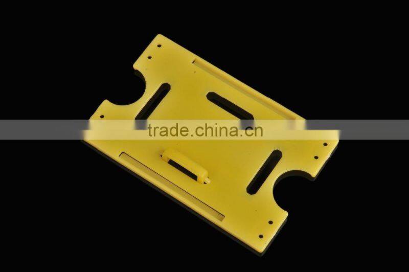 Colorful hard id card holder,plastic id badge holder name badge holder