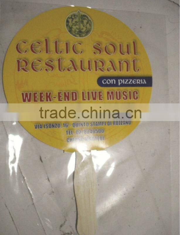 wood paddle fan manufacturer, China wood hand fan with cardboard paper