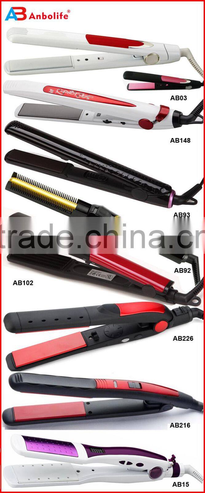 AB319 protable mini straightener and curler hair style