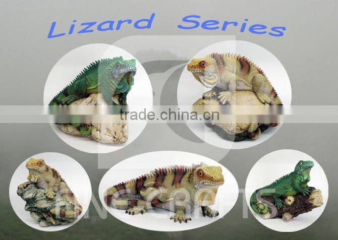 Resin animal garden art lizard ornement