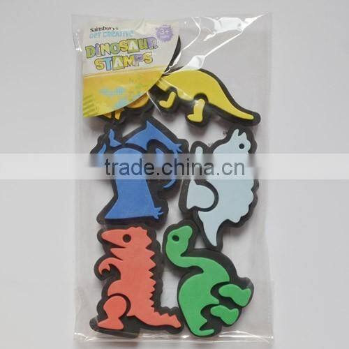Hot sale EVA Foam Rolling Hand Stamp/Kids EVA Roller Foam Stamp for children toy