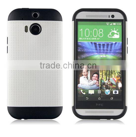 2015 China Factory Newest Tough Slim Armor Case Shockproof for HTC M8 case Cover back case