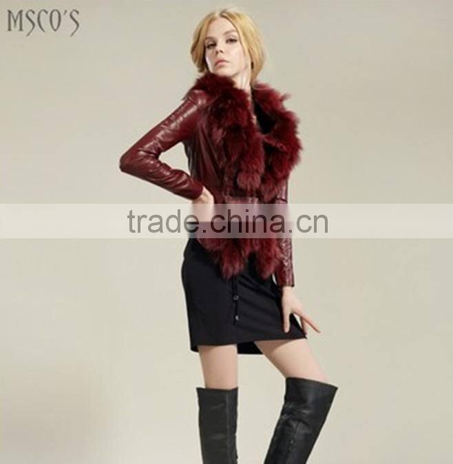 fox fur leather down