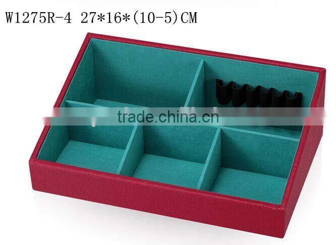 W1275R-5 Wholesale Alibaba Slope Style Cosmetic Storage Box Stackable Wooden Jewelry Display