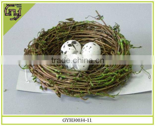2016 wild rattan and moss easter egg nest