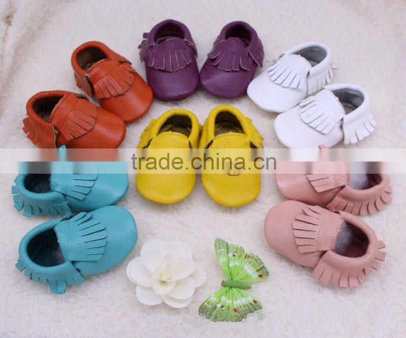 2015 Spring & autumn cool baby leather moccasin shoes