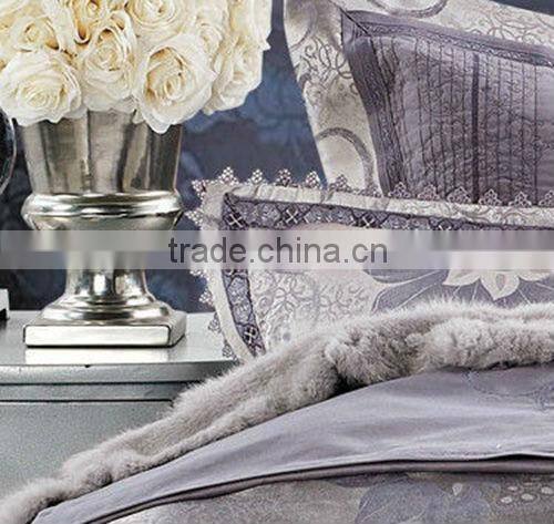 Professional manufacturer cheap jacquard satin duvet cover