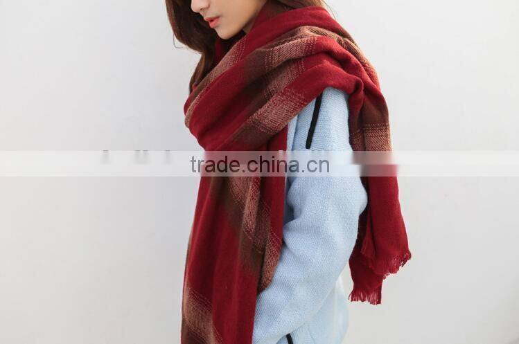 New Arrvial Long Striped Fashion Woman Winter Wool Neck Warmer