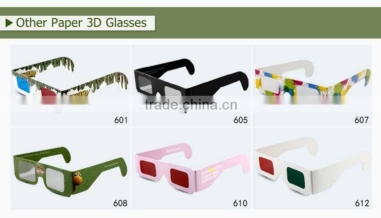 Red Blue Paper 3D Glasses, OEM Printing, Glasses 3D