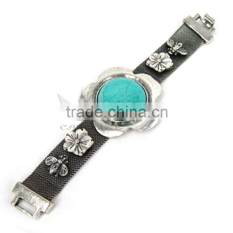 Caroline New Design turquoise chain bracelet