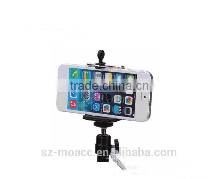 Without battery and bluetooth handheld wired selfie stick