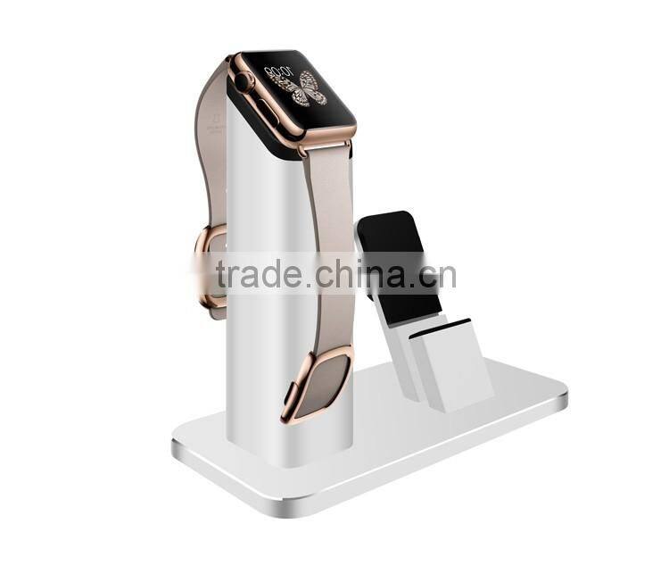 2 in 1 High quality Zinc alloy stand for apple watch for iphone