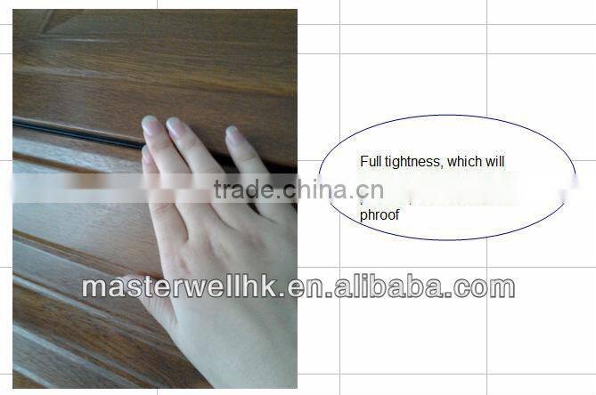 Automatic Residence Door Garage Panel with wooden grain color