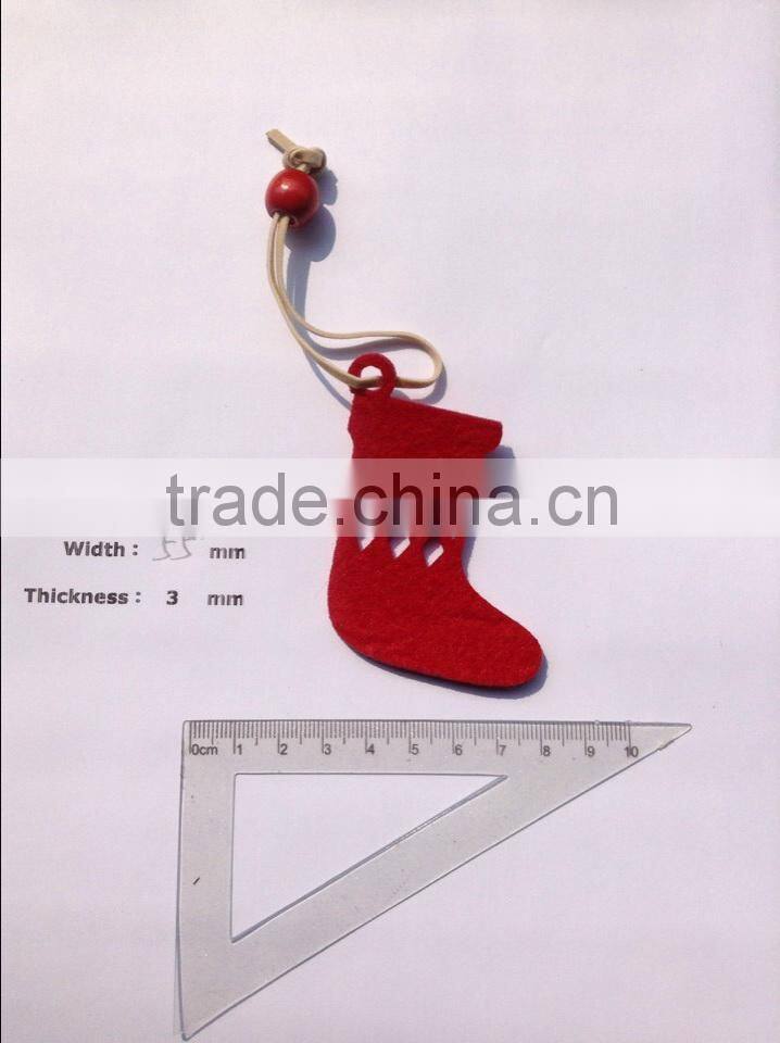 3mm thickness felt indoor christmas tree decoration-star