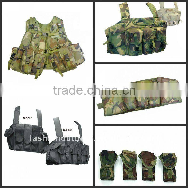 Olive drab tactical vest for army with 900D nylon