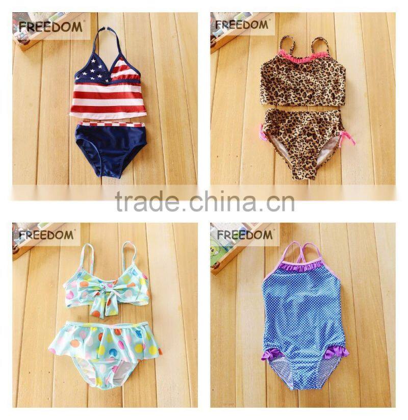 One Piece Elsa Princess 2015 Kids Girls Swimwear