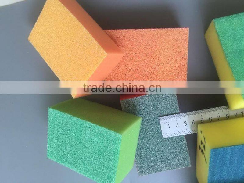 colorful cleaning bathroom kitchen room sanding sponge