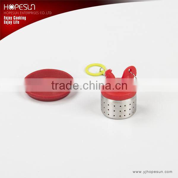 Metal and silicone tea infuser/cylinder tea infuser