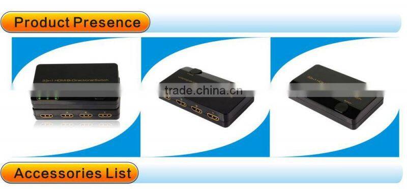 4K Bi-Direction 3 to 1 HDMI Switch HDMI Splitter 1x3