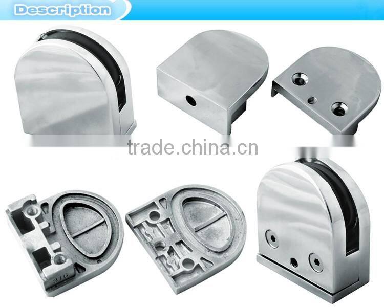 Cheap price 304sus 316sus stainless steel glass clamp/China supplier hiah quality balustrade glass clamp(GC-11)