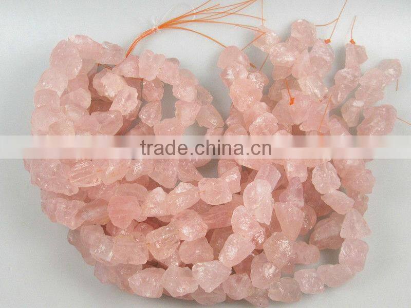 Natural rough nugget Madagascar rose quartz